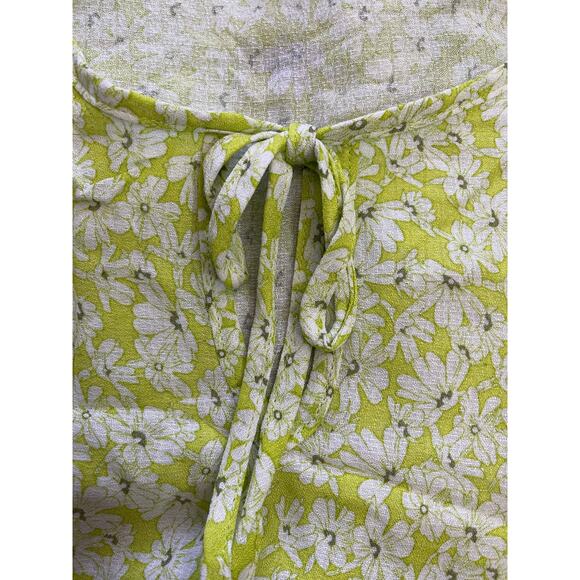 Rose & Thyme Womens Green Floral Sleeveless Blouse NEW Small - Picture 4 of 11